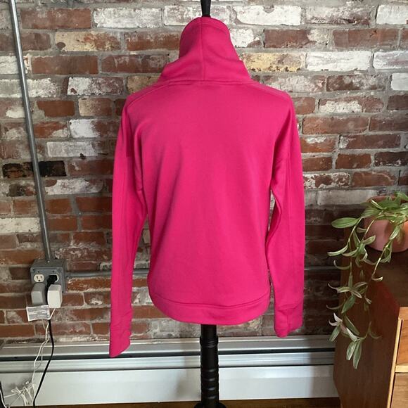 Under Armour Loose Hunt Hot Pink Long Sleeve Sweatshirt Women Size M - Picture 7 of 8